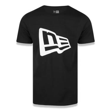Imagem de Camiseta New Era Masculina Flag Branded Básica Preta-Masculino