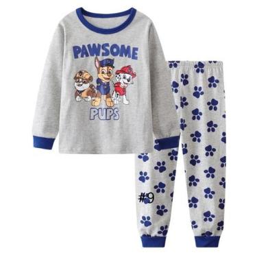 Imagem de Conjunto De Pijamas Infantis PAW Patrol, Manga Comprida E Calças Compr