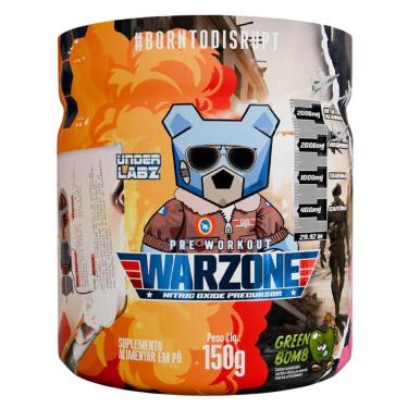 Imagem de PRÉ TREINO WARZONE 300G GREEN BOMB MAÇÃ VERDE UNDER LABZ-Unissex