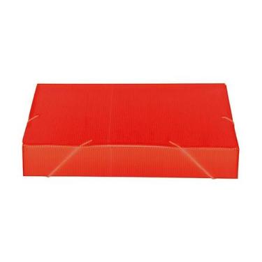 Imagem de Pasta Polionda 55mm Ofício 24,5cm x 34cm Vermelha - Polibras