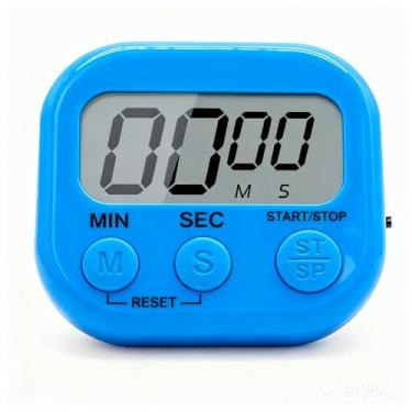 Imagem de Temporizador digital de cozinha com traseira magnética, contagem regressiva de alarme alto e cronômetro de contagem para cozinhar, ferramenta de gerenciamento de tempo de estudo infantil para sala de