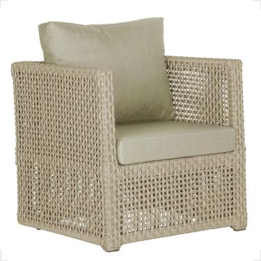 Imagem de 1 Poltrona Madri Alumínio Corda Náutica Estofado 7 Trama Rami