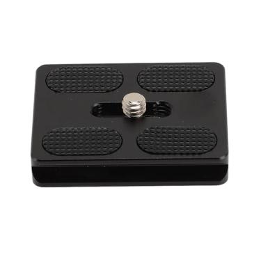 Imagem de Mbeysaq Título do produto otimizado: Placa de liberação rápida Suporte de tripé de câmera de liga de alumínio Descrição: Slot de 38 mm, rosca padrão de 1/10.2 cm, para estabilizador de câmera. Esta