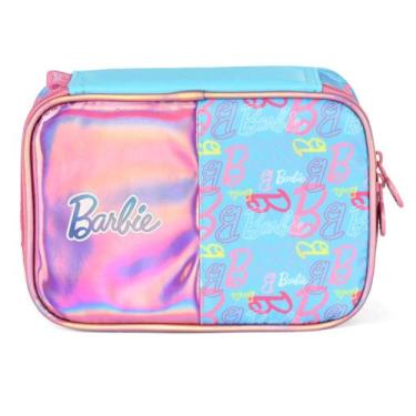 Imagem de Estojo Box Grande Bolsinha Porta Lapis Penal Menina Barbie - Luxcel