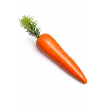 Imagem de Vaulted Skulls & Co Cenoura falsa | Cenoura de plástico | Vegetal falso realista | Comida artificial | Decoração de vegetais realista | Decorações de Páscoa | Laranja | 23 cm