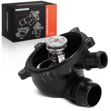 Imagem de A-Premium Conjunto de carcaça do termostato de refrigeração do motor com anel de vedação e sensor compatível com Audi A8 Quattro 2013-2018, RS7 2014-2018, S6/S7/S8 2013-2018 e Bentley Flying Spur 2015