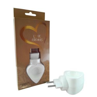 Imagem de Difusor Elétrico Aromatizador Love Aromas - Coração Bivolt 10ml Essênc