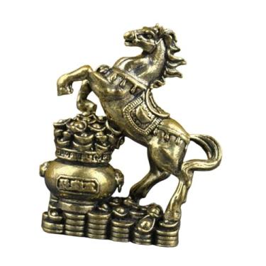 Imagem de Generic Estátua de Cavalo para Decoração do Ano Chinês de 2026, Lembrança de Bênção, Escultura Ornamental para Armário, Mesa, Centro de Mesa ou Lareira, Style B