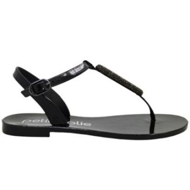 Imagem de Sandália Dedo Feminina Rasteira Casual Dia a Dia Passeio Ultra Conforto J-Lastic Petite Jolie Pj6593-Feminino