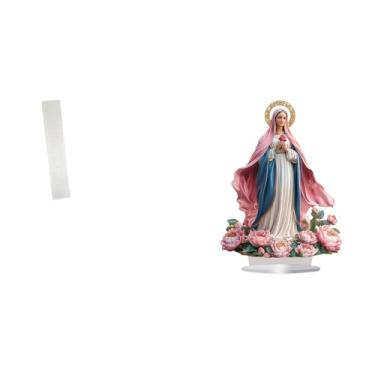 Imagem de Whtkoph Abajur de Chão em Papel com Ornamento Acrílico 2D, Peça Decorativa Independente para Sala de Estar, Quarto, Festas E para Uso Doméstico.