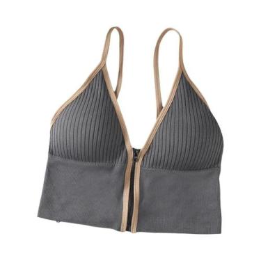 Imagem de Camisola Sem Costura Sexy Para Mulheres, Alças Com Zíper, Sem Arame, A