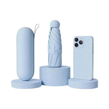 Imagem de Mini Guarda-Chuva Portátil Com Proteção UV Para Dias Ensolarados E Chu