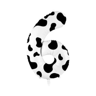 Imagem de Balão De 40 Polegadas Com Estampa De Vaca Para Festa De Aniversário In