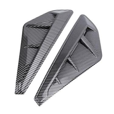 Imagem de Aramox Para-lamas Laterais Guarnição Ventilação de Ar Estilo M Adesivo Traseiro Abs Substituição à Prova de Calor de Alta Resistência para X5 M G05 Esporte Prefacelift 2019 2023 (Estilo Fibra de