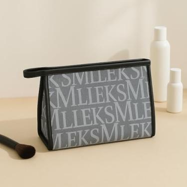 Imagem de Elegante bolsa feminina de armazenamento de PVC – Bolsa de verão impermeável de grande capacidade, organizador de cartas multifuncional, Azul marinho