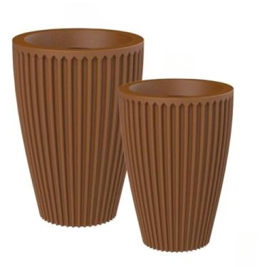 Imagem de Kit Vaso De Planta Decorativo Família(Terracota)