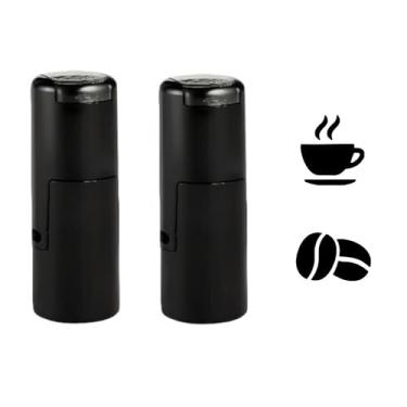 Imagem de Carimbo de café personalizado personalizado com autotinta, carimbo de grão de café personalizado, carimbos de endereço de devolução personalizados, carimbos de borracha personalizados para professores