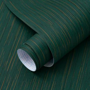 Imagem de Toduso Papel de parede de contato verde removível papel de parede autoadesivo para quarto banheiro cozinha rolos de vinil 44 x 499 cm