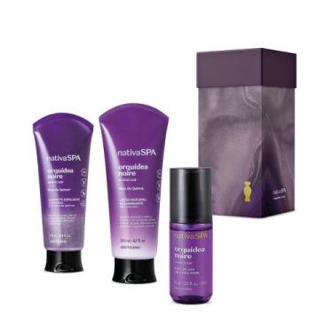 Imagem de Kit Presente Dia Dos Namorados Nativa Spa Orquídea Noire Body Splash L