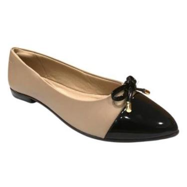 Imagem de Sapatilha Fem Beira Rio Bico Fino Laço /Preto 4136.1102 Tamanho:40;Cor:;Gênero:Feminino-Feminino