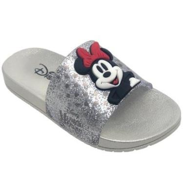 Imagem de Chinelo Infantil Menina Slide Slip On Glitter Disney Minnie-Feminino