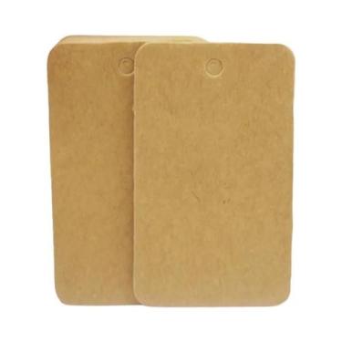 Imagem de Etiquetas De Presente De Papel Kraft Branco, 100 Peças, Etiquetas De E