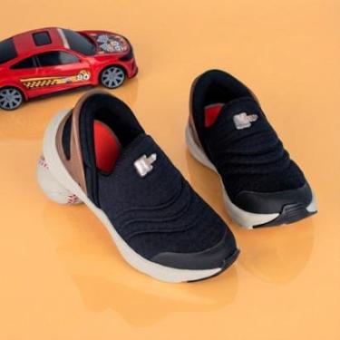 Imagem de Tênis Infantil Menino Kidy K360 Energy Preto Confortável Calce Fácil Escolar-Masculino