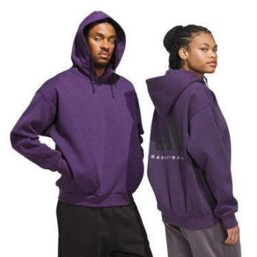 Imagem de Moletom Adidas Capuz Fleece Basketball-Unissex