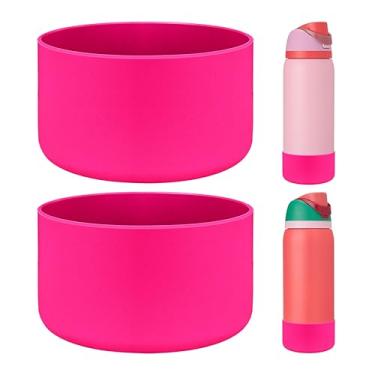 Imagem de HEYSKAY 2 peças de bota de silicone para garrafa de água Owala Flask 947 ml, capa protetora antiderrapante para Owala Twist, FreeSip and Flip de aço inoxidável, base inferior de bota sem BPA