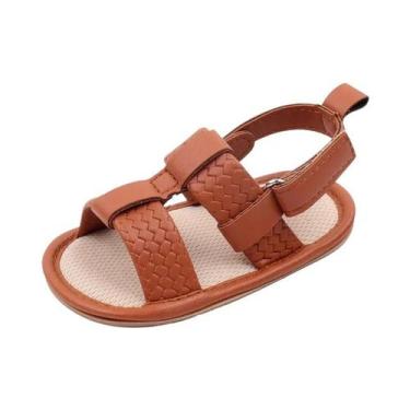 Imagem de Sandálias De Verão Unissex Para Bebês, Calçados Macios De PU Para Recé