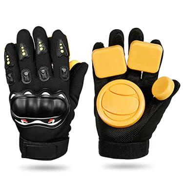Imagem de Ainoli Longboard Slide Luvas Luvas de skate Luvas com blocos deslizantes Longboard Downhill Slide Gloves