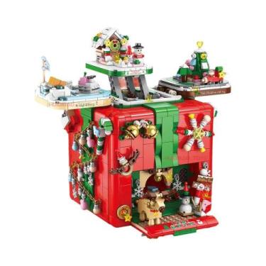 Imagem de Presente De Natal DIY Caixa De Blocos De Montar Mecanismo Ornamento De