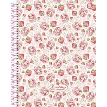 Imagem de Caderno Colegial Animativa, 1 matéria, 80 folhas, Capa dura, Moranguinho A