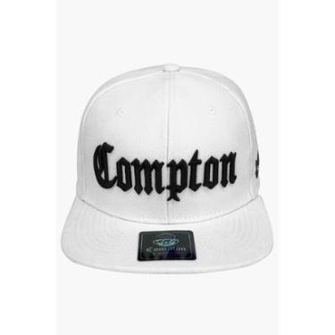 Imagem de Boné Compton Aba Reta Snapback Classic Branco-Unissex