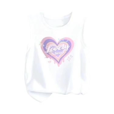 Imagem de Camiseta Regata Infantil Com Estampa De Desenho Animado, Torre Eiffel,