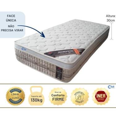 Imagem de Colchão Solteiro Castor Premium Tecnopedic Molas 88x188x30cm