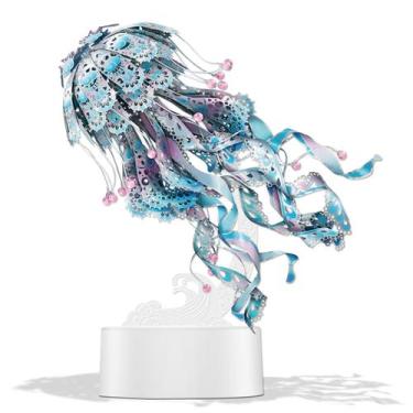 Imagem de Quebra-cabeças 3D Piececool Jellyfish Night Light Ocean Animals