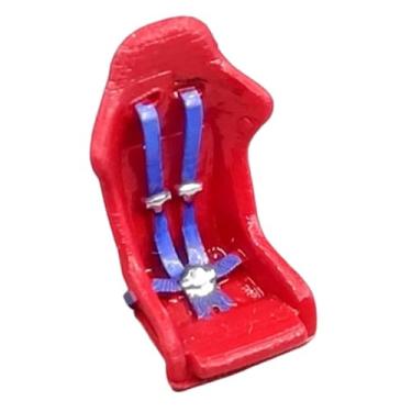 Imagem de JunZheHub Cadeirinha de Carro em Escala 1:64, Ornamento de Resina, Adereço Fotográfico, Cadeirinha em Miniatura com de Cinto de para Cenas em, Estilo a