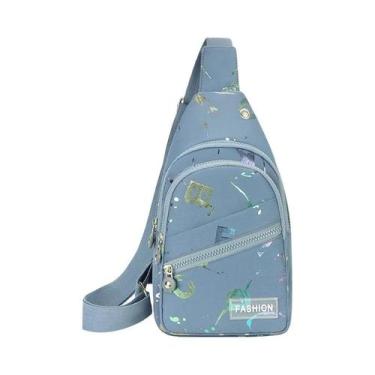 Imagem de Bolsa Transversal Pequena Feminina Para Viagem E Esporte - NONE, Azul