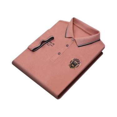 Imagem de Camisas Polo Masculinas De Verão Leves E Respiráveis Com Bordado, Mang