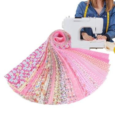 Imagem de Rolos de gelatina de tecido acolchoado | Pacotes de tiras de algodão pré-cortadas para artesanato - Acessório de costura artesanal para bolsas acolchoadas roupas de boneca, vestidos, capas de almofada