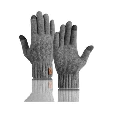 Imagem de Luvas De Inverno Masculinas Com Tela Sensível Ao Toque, Quentes, De Ve