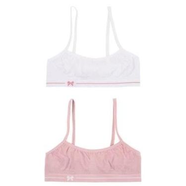 Imagem de Kit 2 Top DelRio Kids Infantil Feminino Sem Costura Microfibra-Feminino