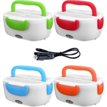 Imagem de Marmita Elétrica para Carro 12V com Repartições – Prática, Compacta e Portátil | Veicular Carro 12v
