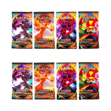 Imagem de Cartas Pokémon Para Crianças, Pacote Com 4, Jogo De Troca Team up Sun 