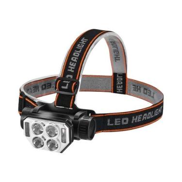 Imagem de Lanterna De Cabeça Industrial Recarregável, Luz De Trabalho Brilhante 