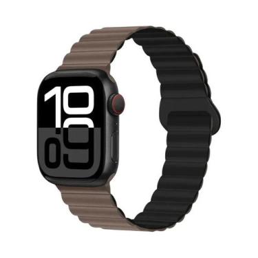 Imagem de Pulseira Esportiva Magnética De Silicone 42mm 44mm 45mm 46mm 49mm Para