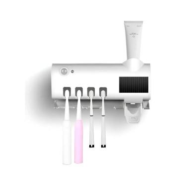Imagem de Porta Escova de Dente com Esterilizador UV + Dispenser para Pasta Bran