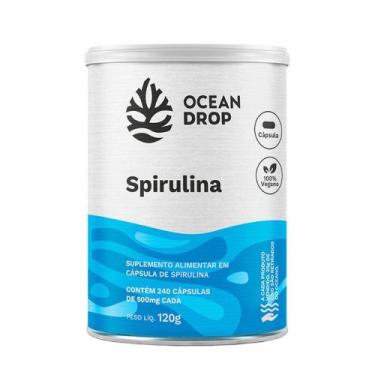 Imagem de Spirulina Ocean Drop Vegana 240 Cápsulas