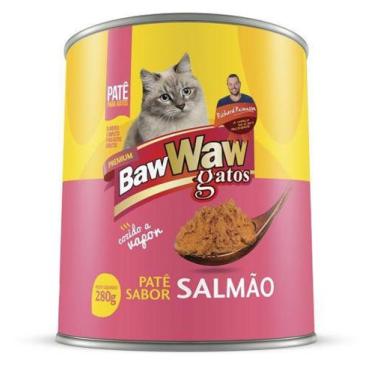 Imagem de Patê Enlatado P/gatos Sabor Salmão 280g - Baw Waw